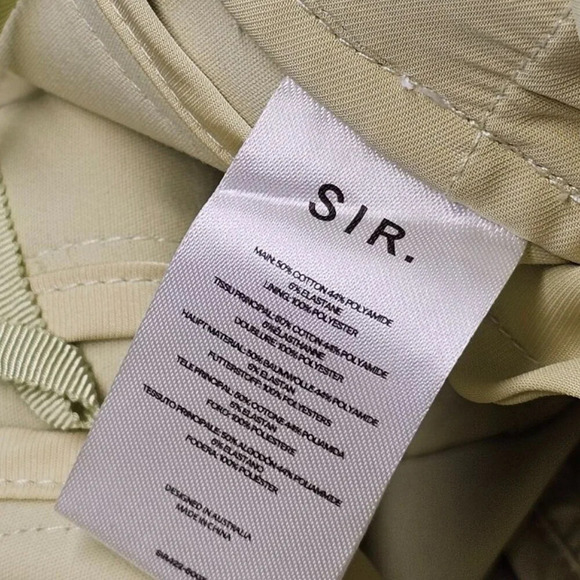 SIR. The Label Esther Pants Pistachio High Rise Straight Leg SIR Size 2 US 6 NWT - Picture 12 of 12